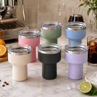 Gobelet isotherme pour margarita de 16 oz, gobelet à cocktail avec couvercle, verre à martini coloré pour bar et fêtes