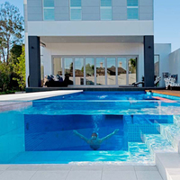 Herstellerdirektverkauf Günstiger Großer Outdoor-Swimmingpool aus Acryl Wasserdicht Unterirdisch