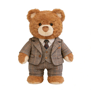 Oso de Peluche Personalizado de Venta Caliente, Juguete de Peluche Suave y Adorable con Lazo y Traje, Venta al por Mayor de Osos de Peluche - Product Image 2