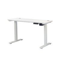 Nouvelle table d'ordinateur en métal pour bureau à domicile, à faible bruit, avec moteur unique et fonction de réglage électrique en hauteur