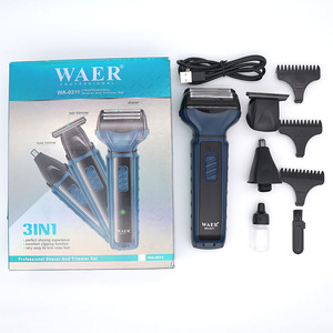 WAER WA-0311 트리플 블레이드 다기능 전기 3-in-1 헤어 트리머 & 면도기 세트 (USB 충전식, 가정용) - Product Image 2
