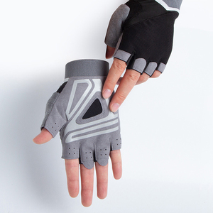 2026 Wholesale Half Finger <b>Weight</b> Lifting <b>Gloves</b> Leather Grip Gym Cycling Home Use Fitness <b>Gloves</b> - Product Image 4