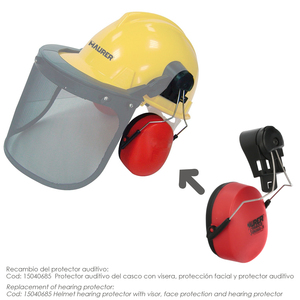 Protezione Acustica Sostitutiva per Casco con Visiera, Schermo Facciale a Rete e Protezione Acustica Maurer Modello 99790 - Product Image 4