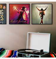 Cadre photo LP Record Cadre en plastique pour disque vinyle pour tenture murale avec plexiglas Poster Record Lp Wall Fame Display