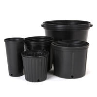 Pot Galon PE Tahan Lama Model Minimalis Tradisional untuk Pembibitan Tanaman, Penggunaan Lantai, Grosir