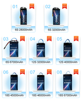 Batteries semi-solides 60000 mAh 66000 30000 mAh pour drones/UAV à usage industriel 8S 400Wh/kg Décharge 10C
