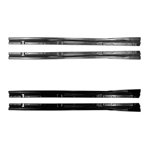 สเกิร์ตข้าง Amp-Z สำหรับ Ford Fiesta Mk7 ปี 2008-2017 สีดำ Piano Black คาร์บอนไฟเบอร์ ผิวด้าน ด้านซ้าย - Product Image 2