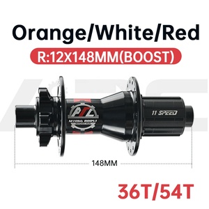 Bán buôn moay-ơ xe đạp ARC MT065F/R <span class=keywords><strong>MTB</strong></span> 36T/54T nguyên bản, kiểu ratchet, 6 lỗ, phanh đĩa, trước 110*15 sau 148*12, chuẩn HG/MS/XD - Product Image 6