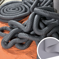 Tissu anti-UV imperméable de bâche enduit de PVC de la catégorie industrielle 280gsm pour des applications à hautes températures de conduit de ventilation