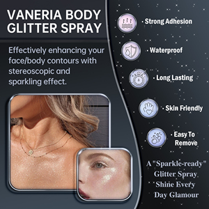 Body <strong>Glitter</strong> <strong>Spray</strong> <strong>Hair</strong> <strong>Glitter</strong> <strong>Spray</strong> Private Label Custom Quick-Drying Long Lasting Shimmer <strong>Spray</strong> for Festival - Product Image 4