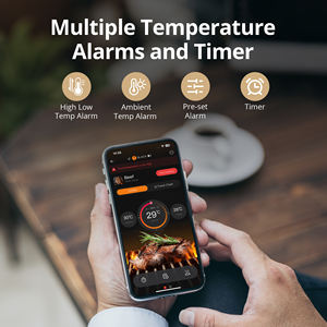 इंकबर्ड INT-12E-BW वायरलेस डुअल मोड मल्टी-सेंसर मीट थर्मामीटर, बीबीसी के लिए उच्च और निम्न तापमान अलार्म - Product Image 6