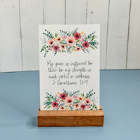 Cartes d'affirmation de prière imprimées sur mesure, cadeaux chrétiens avec versets bibliques, mini carte d'inspiration