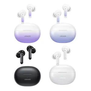 USAMS-Mini auriculares TWS personalizados con Bluetooth 2023, cascos intrauditivos con gradiente de Color, para videojuegos, novedad de 5,3