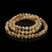 Aiyu Vente en gros et dropshipping Bracelet multicouche en citrine naturelle Bracelet en citrine pour le commerce électronique en direct