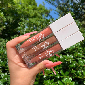 Tube en plastique pour baume à lèvres, logo personnalisé, blanc, rose, violet, rond, vide, vente en gros, Tubes à brillant à lèvres, 7ml - Product Image 1