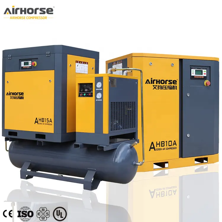 Hot Sale Customized Support 7.5KW 10HP Air Cooling Rotary Industrial Compressors Silent Air-Compressors Screw Air Compressor