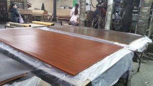 Melamine HDF Cửa Da Veneer <span class=keywords><strong>MDF</strong></span> Cửa Da Trắng Cửa Da - Product Image 4