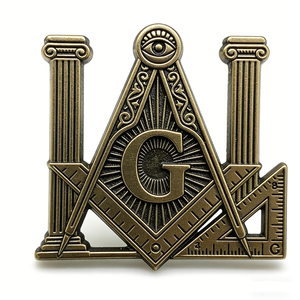 Pièces commémoratives en or de la collection de la franc-maçonnerie européenne, impression UV, design, en gros, sans stock - Product Image 5