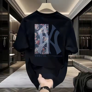 Bán Buôn Ami Hợp Thời Trang Cao Đường Phố Thiết Kế Thương Hiệu T-Shirt Lỏng Phù Hợp Với Giản Dị 100% Cotton 240 Gram Trọng Lượng Thư Mô Hình Cho Nam Giới - Product Image 6