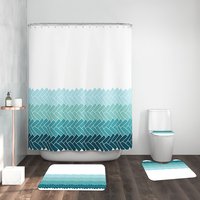 Rideau de douche personnalisé par Sublimation, ensembles de 4 pièces pour salle de bain
