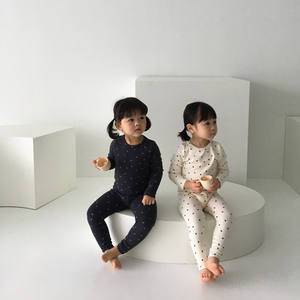 Nouvelle collection de vêtements pour enfants en coton 100% à manches longues, pyjamas pour filles et garçons, ensembles de vêtements imprimés de fleurs adorables - Product Image 4