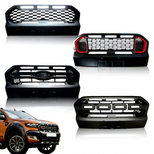 Grille avant de style <span class=keywords><strong>Ranger</strong></span> <span class=keywords><strong>Wildtrak</strong></span> Raptor de haute qualité, compatible avec <span class=keywords><strong>Ranger</strong></span> T7 <span class=keywords><strong>T8</strong></span> 2015-2021, matériau ABS - Product Image 1