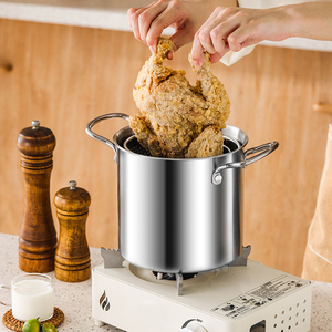 Passoire de panier de marmite en acier inoxydable de Style classique <span class=keywords><strong>pour</strong></span> l'utilisation de cuisine Pot d'<span class=keywords><strong>asperges</strong></span> <span class=keywords><strong>pour</strong></span> la cuisson de l'huile friture des aliments métal Durable - Product Image 4