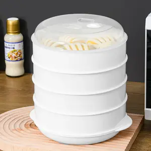 Piroscafo a microonde da cucina in PP di alta qualità a 2 strati per cottura sana in plastica per uso alimentare