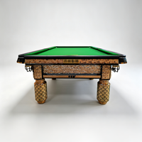 PUSHIZHE, table de billard chinoise 8 boules, 8 pieds, 9 pieds, cadre en bois massif, surface en ardoise naturelle, retour automatique des billes, table de billard d'intérieur