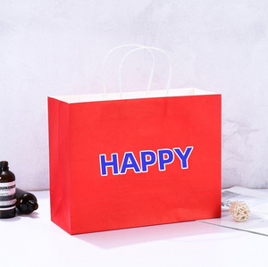 ถุงกระดาษหรูหราสีส้มออกแบบได้ตามต้องการบรร<span class=keywords><strong>จ</strong></span>ุภัณฑ์ถุงกระดาษคราฟท์ทรงสูงขนาดใหญ่สำหรับใส่เสื้อผ้า - Product Image 3