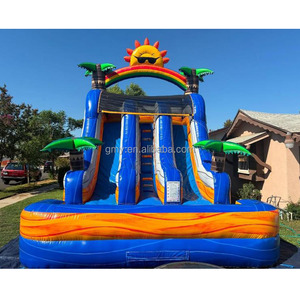 <span class=keywords><strong>Toboggan</strong></span> aquatique <span class=keywords><strong>gonflable</strong></span> commercial à double voie Blue Crush avec <span class=keywords><strong>piscine</strong></span> - Product Image 2