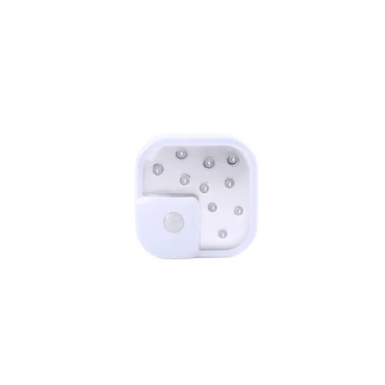 LED Night Lighting Waterproof Wireless Battery Powered Motion Sensor Square Cabinet Lamp For Home