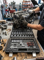 Ensemble d'outils à cliquet à tête flexible de 121 pièces à 72 dents, en acier au chrome-vanadium, kit d'outils manuels pour la réparation automobile