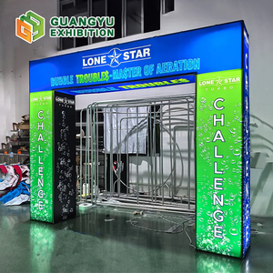 Biểu tượng tùy chỉnh in vải khổng lồ vòm bắt đầu và kết thúc dòng cho Marathon đua thể thao sự kiện nhôm lối vào vòm hiển thị đứng - Product Image 3