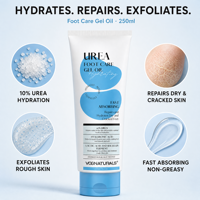 Gel Huile Soin des Pieds à l'Urée Marque Blanche 10% Crème Pieds à l'Urée pour Pieds Secs et Fissurés Hydratation et Réparation Profondes