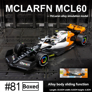 Coche en miniatura fundido a presión 1:24 <span class=keywords><strong>McLaren</strong></span> F1 MC60 Monaco Grand Prix decorar coche <span class=keywords><strong>de</strong></span> Metal modelo colección juguetes exhibición adultos y niños regalo - Product Image 3