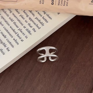 S925 Sterling Silver <b>Open</b> <b>Ring</b> Geometric Minimalist Design Unisex Everyday Wear - Product Image 5