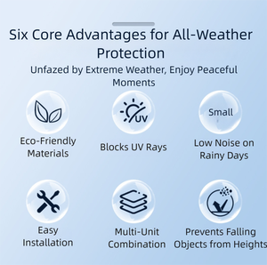 Auvent invisible pour porte d'entrée et fenêtre en promotion, livraison rapide, protection solaire incluse - Product Image 4