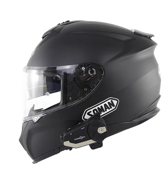 Fotocamera economica casco moto gruppo interfono WIFI 1080P registratore casco SM961 con casco completo a doppia lente R1