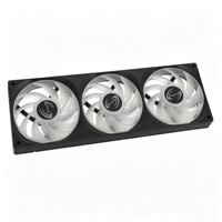 Ventilador de Caja Integrado WGX-B360-01 de 360 mm, Ventilador PWM ARGB 3 en 1 para Refrigeración de Caja de PC, Ventiladores RGB Sincronizados