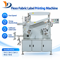 Nouvelle machine d'impression flexographique automatique compacte multicolore pour étiquettes de ruban, vêtements et textiles, haute vitesse 300-2500m/min
