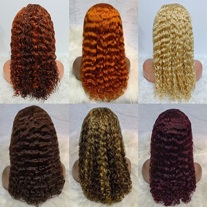 Promoción Letsfly: Peluca de Cabello Humano Virgen con Ondas de Agua, Densidad del 200%, 20 Pulgadas, con Frente de Encaje Transparente 13x4, 74$ - Product Image 2