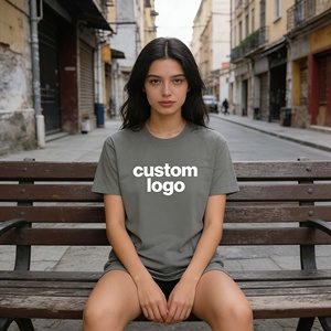 Camisetas de Manga Corta para Hombre, Estilo Urbano, 100% Algodón, Transpirables, con Logotipo Personalizado - Product Image 5