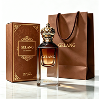 Bouteilles de parfum vides 50 ml en verre ambré personnalisées, carrées, 30 ml, avec boîte – Vente Flash