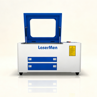 Machine de gravure laser CO2 de bureau en gros 50W/80W, petite machine de découpe laser mini, gravure non-métallique