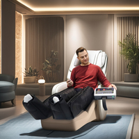 Système de récupération professionnel avec pompe à air pour lymphœdème, amélioration de la circulation sanguine, ensemble de bandages pour la taille et le corps, massage relaxant pour la récupération musculaire sportive