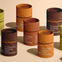 Boîte Ronde en Carton Écologique de Qualité Alimentaire, Tube Cylindrique de Luxe Personnalisé avec Logo pour Emballage de Thé, Café et Cadeaux