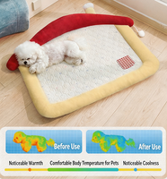 Lit pour animaux de compagnie moderne et respirant en latex lavable, antidérapant, avec motif de dessin animé, mignon et confortable, pour chiens et chats, vente en gros OEM