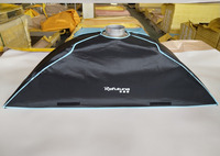Boîte à lumière professionnelle 30*120cm avec double diffuseur en tissu pour la photographie de portraits et de produits, boîte à lumière pour flash vidéo