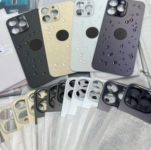 Reemplazo de la cubierta trasera de vidrio con orificio grande para iPhone XR 8 11 12 Mini 13Promax 14 Plus 15pro 16 Pro Max. Colores disponibles. - Product Image 1